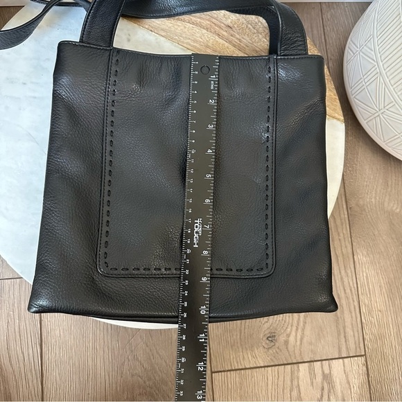 Apostrophe Genuine Leather black Shoulder Bag purse - Picture 14 of 15